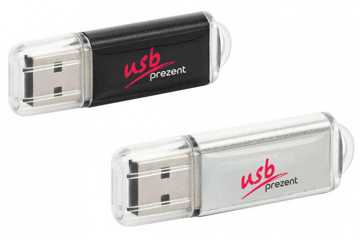 Plástico y metal pegatina memoria USB P19-doming