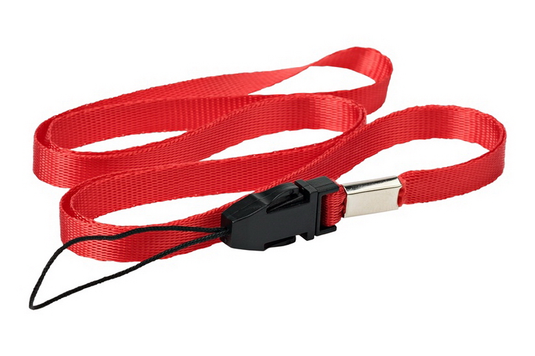 Correa larga roja para memorias USB