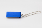 Mini memoria USB azul metálico