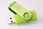 La mejor memoria USB giratorio Twister - verde-verde