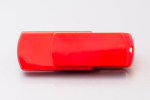 Memoria USB twister roja con logotipo (para impresión a todo color)