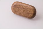 Memoria USB ovalado de madera, marrón oscuro