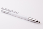 Bolígrafo con memoria USB, blanco