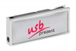 Mini memoria USB con la etiqueta