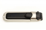 Elegante Pendrive USB de cuero - negro