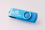 USB personalizados de la publicidad fresca Rotary Twister - turquesa y turquesa