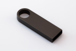 Memoria USB SLIM simple y elegante para grabado, color negro 
