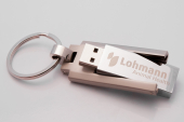 Memoria USB metal con el logo grabado