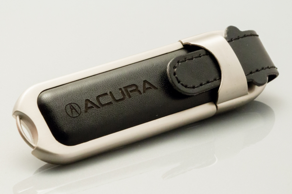 Memoria USB de cuero Logotipo grabado