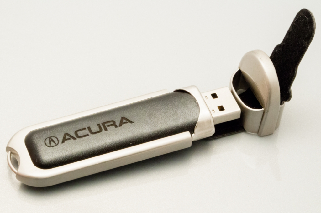 Memoria USB de cuero Logotipo grabado